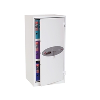 Phoenix Firechief FS1651K Fire and S1 Security Safe with Key Lock Size 1,  White