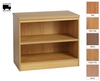 R White Bookcase B-B85 H728xW850xD540mm,  Walnut