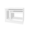 R White Computer Desk Work Station White,  White