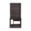 R White Computer Desk Work Station with Overshelving,  Walnut