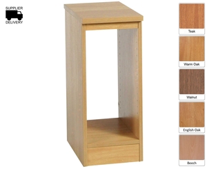 R White Computer Housing Unit B-CPU H728xW300xD540mm,  Teak