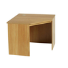 R White Corner Desk B-CDK H728xW940xD540mm,  Teak