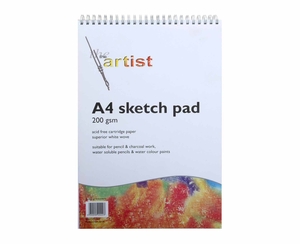 Ryman Sketch Pad A4 200gsm 60 Pages 30 Sheets