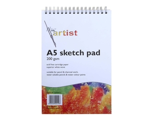 Ryman Sketch Pad A5 200gsm 60 Pages 30 Sheets