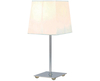 Victoria Chrome Table Lamp,  White Shade