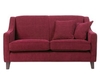 2 Seater Sofa,  Red - Removable Cushion Cover - Fabric Settee - Halston,  Red