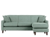 Halston Large Corner Sofa,  Aqua - Interchangeable Chaise Lounge Settee,  Aqua