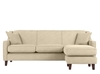 Halston Large Corner Sofa Cream - Interchangeable Chaise Lounge Settee,  Cream