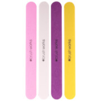 brushworks Coloured Emery Boards (Set of 4)