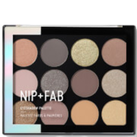 NIP+FAB Make Up Eyeshadow Palette - Cool Neutrals 12g