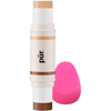 PÜR Cameo Stick Dual Ended Contour Stick with Contour Blending Sponge 8.6g - Tan