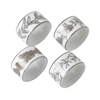 Winter White Napkin Rings Set of 4 by Wedgwood Fine Bone China