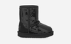 UGG® Classic Short Chunky Sequin Boot for Kids in Black,  Size 8,  Textile