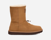 UGG® Classic Short Toggler Boot in Brown,  Size 3,  Leather