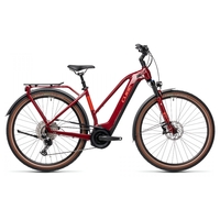 Cube Touring Hybrid Exc 500 Trapeze 2021 Electric Hybrid Bike Red