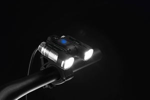 Moon ADJ1300 Rechargeable Front Light Black