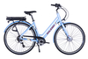 Raleigh Array Low Step 2017 Electric Hybrid Bike Blue