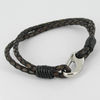 Mens Plaited Leather Bracelet