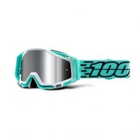 100&37; Racecraft + Goggles Fasto Injected Silver Mirror Lens