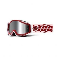 100&37; Racecraft + Goggles Gustavia Injected Silver Mirror Lens