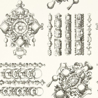 Christian Lacroix Wallpapers La Main Au Collet Black,  PCL020/01