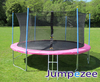 14ft Jumpezee trampoline PINK