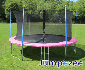 14ft Jumpezee trampoline PINK