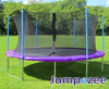 14ft Jumpezee trampoline PURPLE