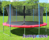 14ft Jumpezee trampoline RED