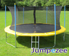14ft Jumpezee trampoline YELLOW