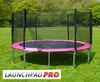 14ft LaunchPad Pro trampoline PINK