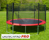 14ft LaunchPad Pro trampoline RED