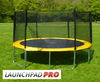 14ft LaunchPad Pro trampoline YELLOW