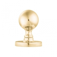 Classical Ball Mortice Polished Brass Solid Half-Sprung Door Knob