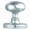 Classical Mushroom Mortice Polished Chrome Solid Half-Sprung Door Knob