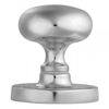 Classical Mushroom Mortice Satin Chrome Solid Half-Sprung Door Knob