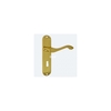 Designer Andros Short Lever On Backplate Door Handle - Polished Chrome Lever Latch
