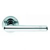 Designer Atalaya Lever on Round Rose Door Handle - Polished Brass