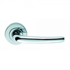 Designer Classic Lever on Round Rose Door Handle - Polished Chrome