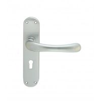 Designer Ibra Lever On Backplate Door Handle Polished Chrome Lock