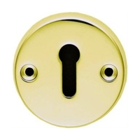 Designer Polished Brass Standard Escutcheon AA345