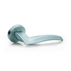 Designer Wind Polished Chrome Lever on Round Rose Door Handle