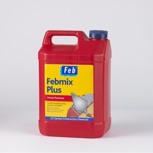 Everbuild - FEB Febmix Plus Red Mortar Plasticiser (205L)