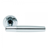 Serozzetta 2 Lima Polished Chrome/Satin Chrome Lever On Round Rose Handle