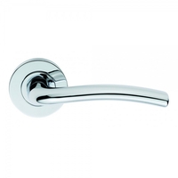 Serozzetta 2 Roja Polished Chrome Lever On Round Rose Handle