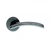 Serozzetta 2 Verde Black Nickel Lever On Round Rose Handle