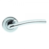 Serozzetta Cuatro Polished Chrome Lever On Round Rose Handle