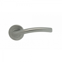 Serozzetta Cuatro Satin Chrome Lever On Round Rose Handle