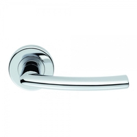 Serozzetta Dos Polished Chrome Lever On Round Rose Handle