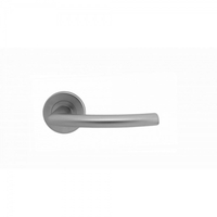 Serozzetta Dos Satin Chrome Lever On Round Rose Handle